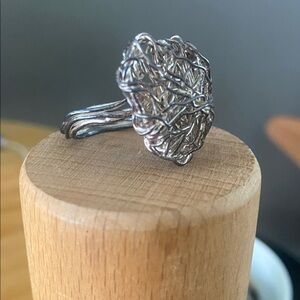 Vintage Mexico Taxco 925 Wire heart Ring Size 7